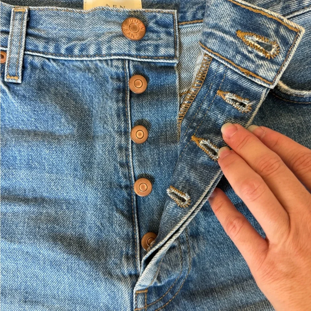 DOEN Enid Classic Blue Jean Shorts Size 25 - Picture 3 of 6